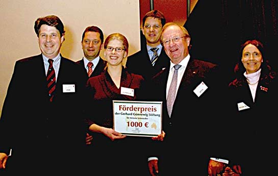 Melanie Schmieder erhielt den Förderpreis 2005